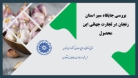 بررسی جایگاه سیر استان زنجان در تجارت جهانی این محصول